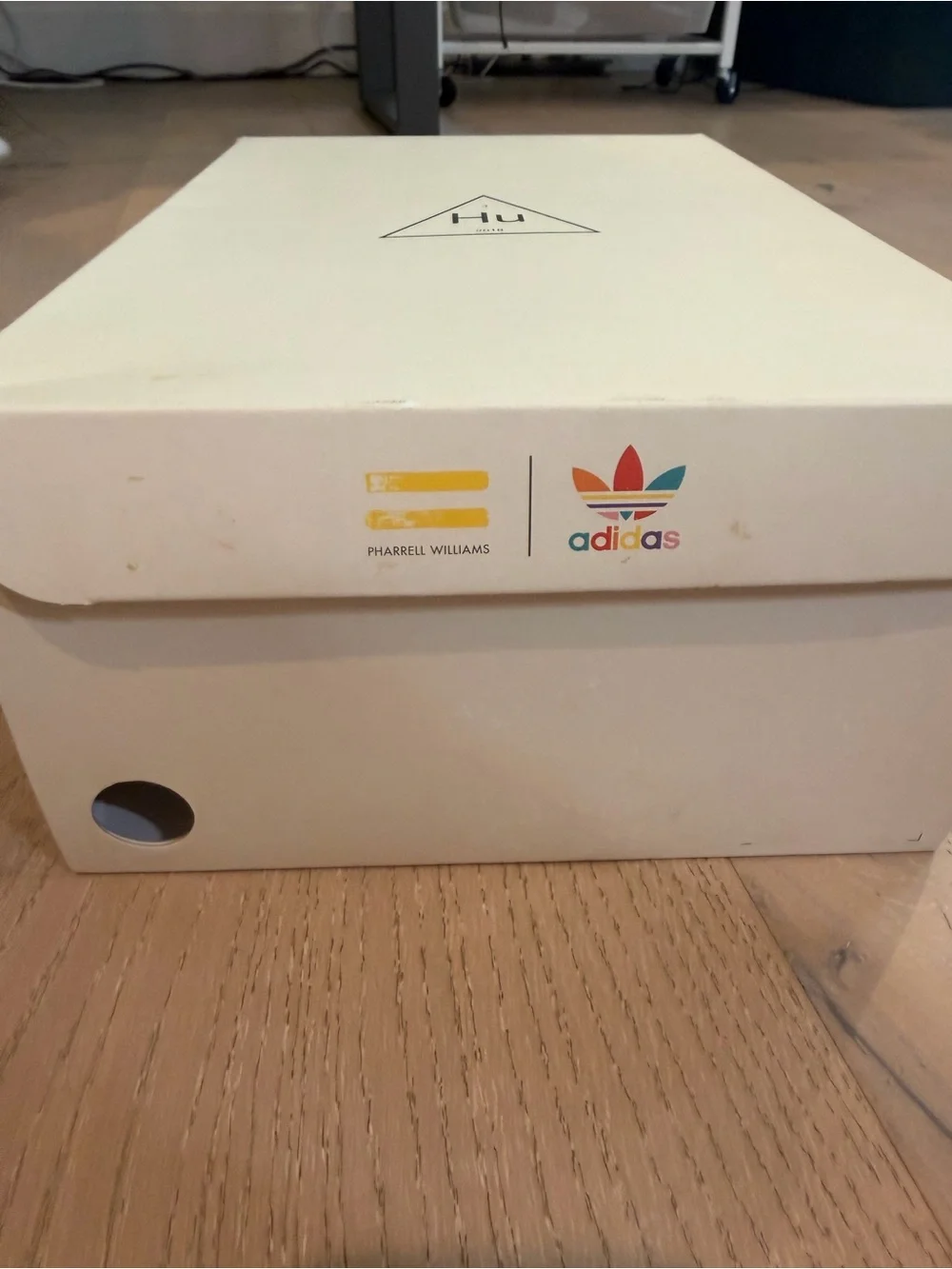 adidas Blue and Red Pharrell Williams NMD Sneakers